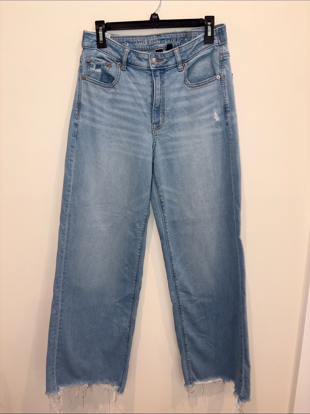 American Eagle Outfitters Light Blue Relaxed Straight-Leg Jeans